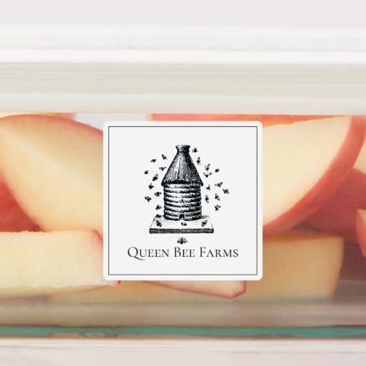 Étiquettes Ruches de Queen Bee Farms (Apposé)