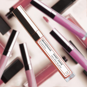 Étiquettes Rust Orange Parties scintillant Bordure Lip Tint G