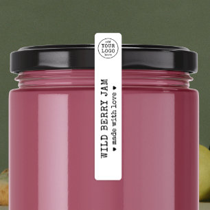Étiquettes Rustique Vintage Logo simple Alimentation Jar Étiq