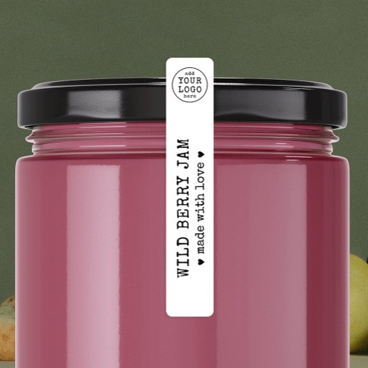 Étiquettes Rustique Vintage Logo simple Alimentation Jar Étiq