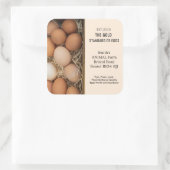 Étiquettes rustiques d'oeufs frais de ferme, poule (Sac)