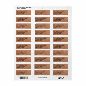 Étiquettes rustiques en bois (Feuille entière)