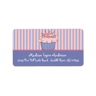 Étiquettes s-adresse de retour de princesse