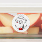 Étiquettes Saint-Valentin Vieux anglais Chien de mer gris 1 m (Apposé)