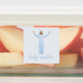 Étiquettes Sainte Eau Bleu Jésus christianisme catholique (Apposé)