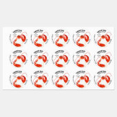 Étiquettes Saison d'épices de fruits de mer (Feuille)