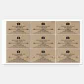 Étiquettes Sanitaire à la main (Feuille)