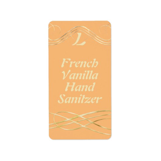Étiquettes Sanitzer à la main customisés (Devant)