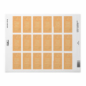 Étiquettes Sanitzer à la main customisés (Feuille entière)