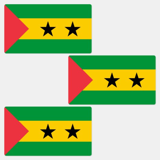 Étiquettes Sao Tome and Principe Flag (Groupe)
