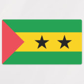 Étiquettes Sao Tome and Principe Flag (Design 1)