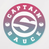 Étiquettes sauce captainsauce (Design 1)