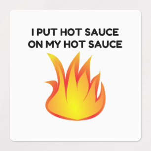 Étiquettes Sauce chaude