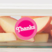 Étiquettes Sceau rose Retro Malibu | (Apposé)