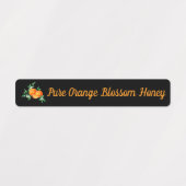 Étiquettes Sceau Tamper Evident - Orange Blossom Jar Lid (Design 2)