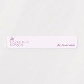 Étiquettes Sceau Tamper-Proof Lavender Mince Candle (Design 1)