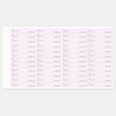 Étiquettes Sceau Tamper-Proof Lavender Mince Candle (Feuille)