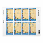 Étiquettes scolaires avec votre note (Feuille entière)