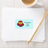 Étiquettes scolaires (voiture-jouets) (En situation)