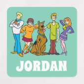 Étiquettes Scooby-Doo | Gang 14 entier Mystery Inc (Design 2)