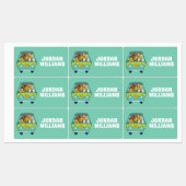 Étiquettes Scooby-Doo & Gang Mystery Machine | Ajouter un nom (Feuille)