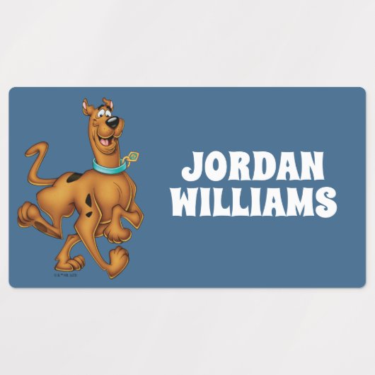 Étiquettes Scooby-Doo Joyeuse Marche | Ajouter Votre Nom (Design 2)