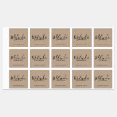 Étiquettes Script moderne professionnel (Feuille)