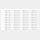 Étiquettes Script personnalisé Texte quatre options différent (Feuille)