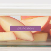 Étiquettes Script simple moderne Purple Girl Waterproof Nom (Apposé)