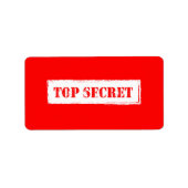 Étiquettes secrets (Devant)