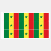 Étiquettes Senegal Flag (Feuille)