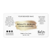 Étiquettes Sérum de peinture dorée chatoyants (Devant)