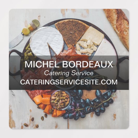 Étiquettes Service de restauration Merci pour votre commande (Design 1)