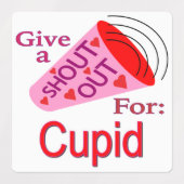 Étiquettes Shout Out for Cupid (Design 1)