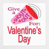Étiquettes Shout Out pour la Saint-Valentin (Design 1)
