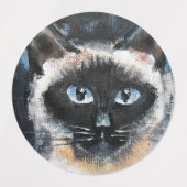 Étiquettes Siamese cat (Design 1)