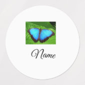 Étiquettes Simple coloré animal ajouter nom photo personnalis (Design 1)