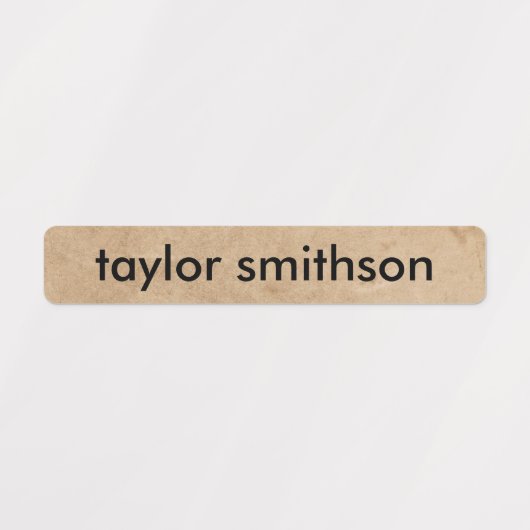 Étiquettes Simple Différentes Couleurs Base Ajouter Votre Nom (Design 1)