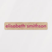 Étiquettes Simple Différentes Couleurs Base Ajouter Votre Nom (Design 2)