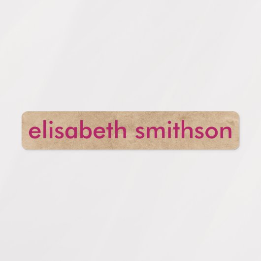 Étiquettes Simple Différentes Couleurs Base Ajouter Votre Nom (Design 2)