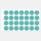 Étiquettes Simple et élégant personnalisé ajouter votre class (Feuille)