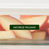 Étiquettes Simple Intense Vert blanc Échelle Enfants Nom (Apposé)