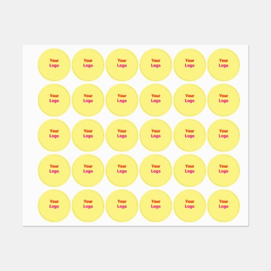 Étiquettes Simple logo personnalisé minimal élégant ici entre (Feuille)