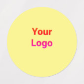 Étiquettes Simple logo personnalisé minimal élégant ici entre (Design 2)