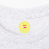 Étiquettes Simple logo personnalisé minimal élégant ici entre (Apposé)