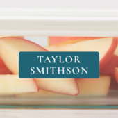 Étiquettes Simple Minimal Poudre Bleu Ajouter Votre Nom École (Apposé)