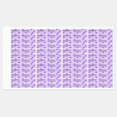 Étiquettes Simple moderne laque de prune violet brillant de l (Feuille)