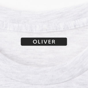 Étiquettes Simple Noir Personnalisé Vêtements pour enfants d'