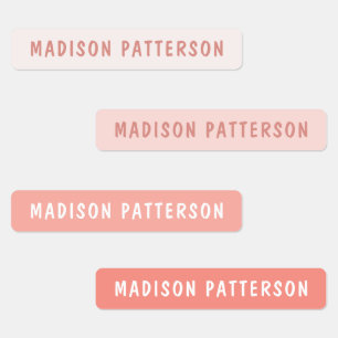 Étiquettes Simple Personnalisé Moderne Personnalisé Nom Vêtem