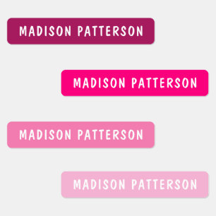 Étiquettes Simple Personnalisé Moderne Personnalisé Nom Vêtem